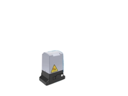 Abridor de puerta corredera, motor de 750 W, control remoto, color negro.