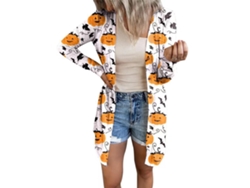 Vestido De Fiesta De Otoño Para Mujer, Manga Larga, Suave Y Ligero, Con Abertura Frontal, Ideal Para Halloween. Talla S.
