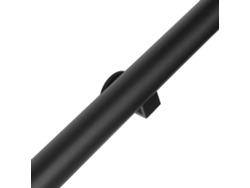 Barandilla negra 60 cm 2 soportes IVOL