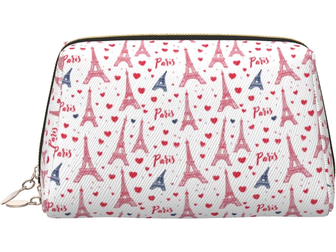 Neceser De Viaje Cuero Organizador Para Mujer Diseño Estampado Vacaciones
