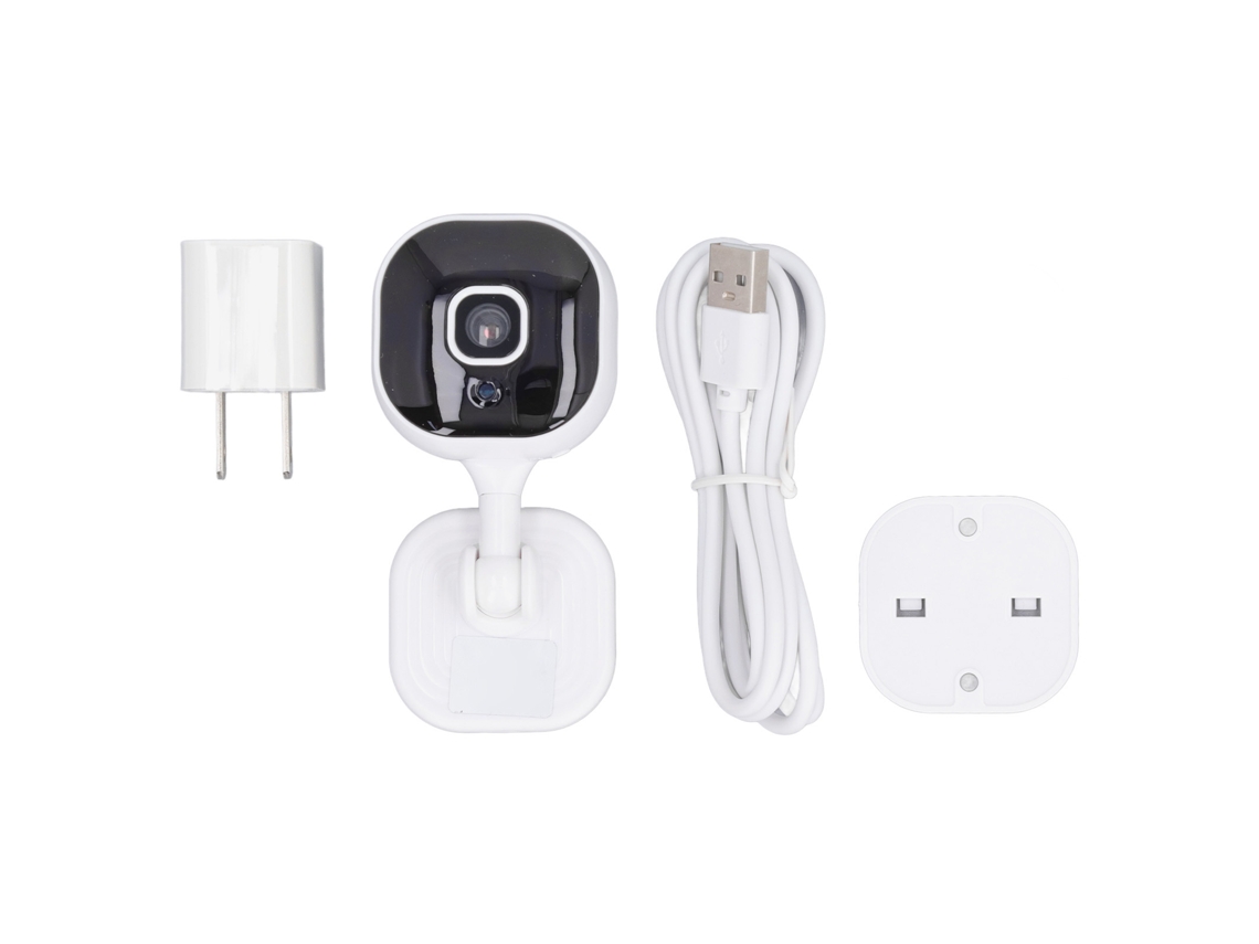 Cámara inteligente Wifi, cámara de seguridad HD con vista panorámica de 360°, detección de movimiento.