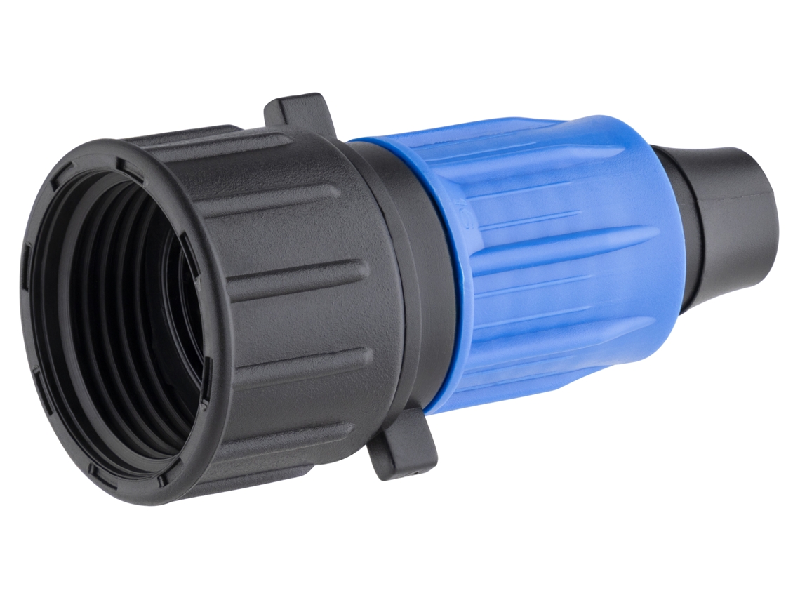 Conector por compresión para tubo de goteo de 16mm , H giratoria de 3/4 AROZ