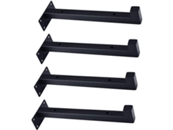Juego De 4 Soportes De Hierro Resistentes Para Estantes, Ideales Para El Hogar Y Como Soporte Para Tabiques.