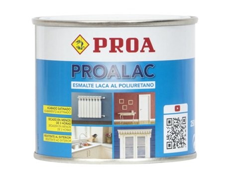 Esmalte Laca al poliuretano Proalac Pinta tus muebles de cocina, radiadores, madera o metales con la máxima calidad Azul Eléctrico RAL 5010 0,25L