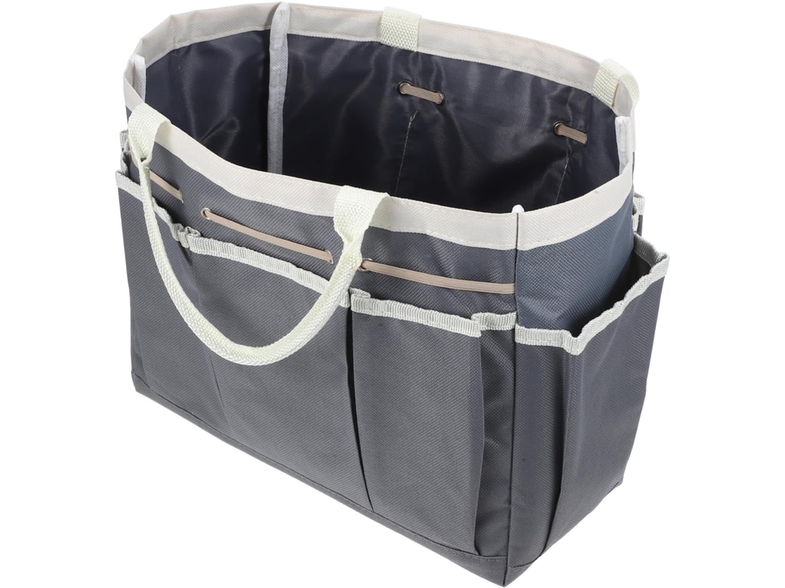 Bolsa de jardín Slowmoose Oxford con compartimentos internos/externos, gris.