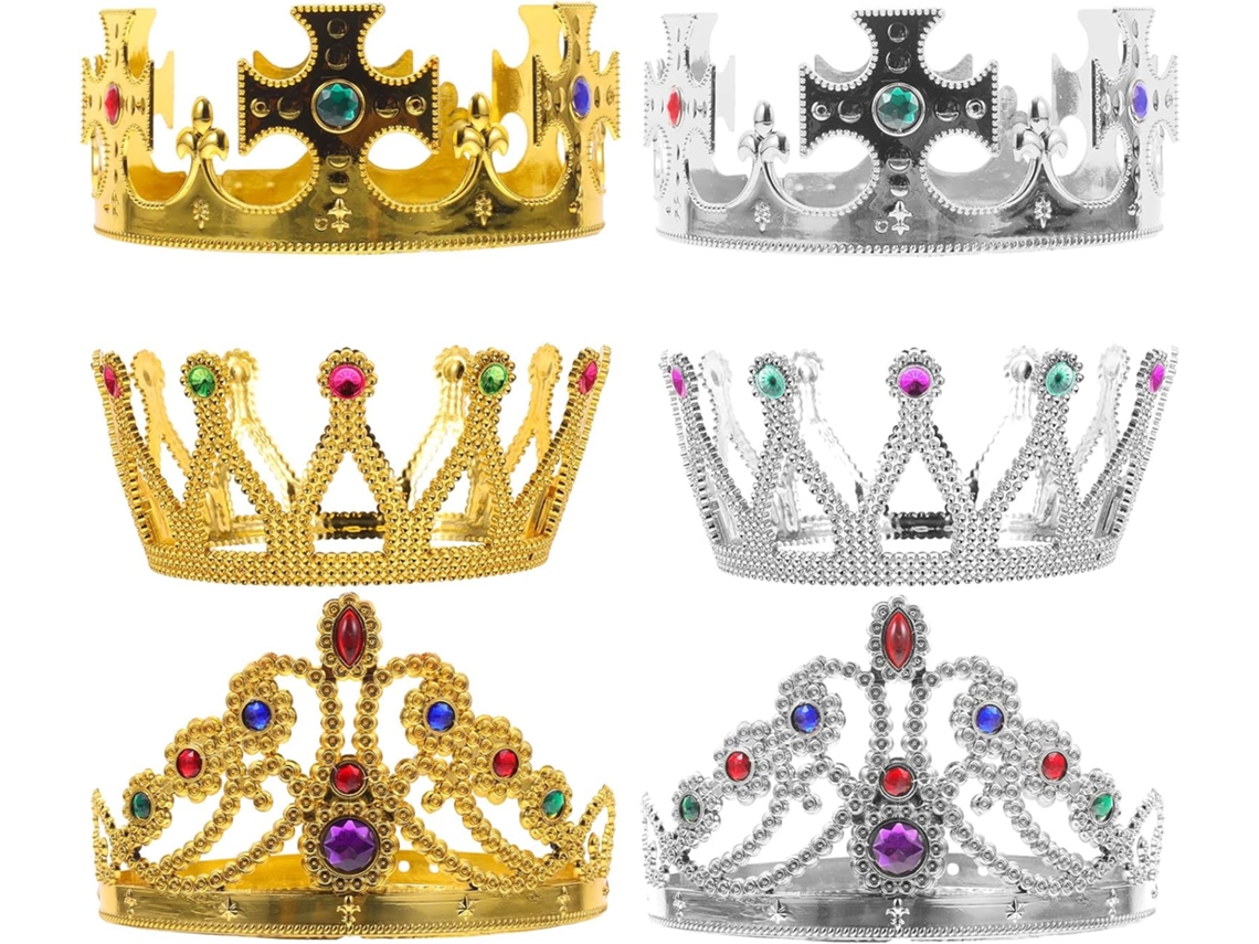 Corona Decorativa De 6 Piezas Para Fiestas, Ideal Para Cosplay, Cumpleaños Y Decoración De Espectáculos.