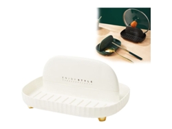 Soporte para cucharas y tapas de cocina, soporte para recipientes de estufa, resistente al calor y antideslizante.