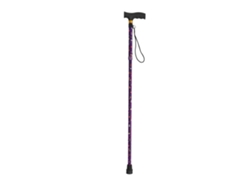 Pala plegable ligera para caminar, aluminio morado