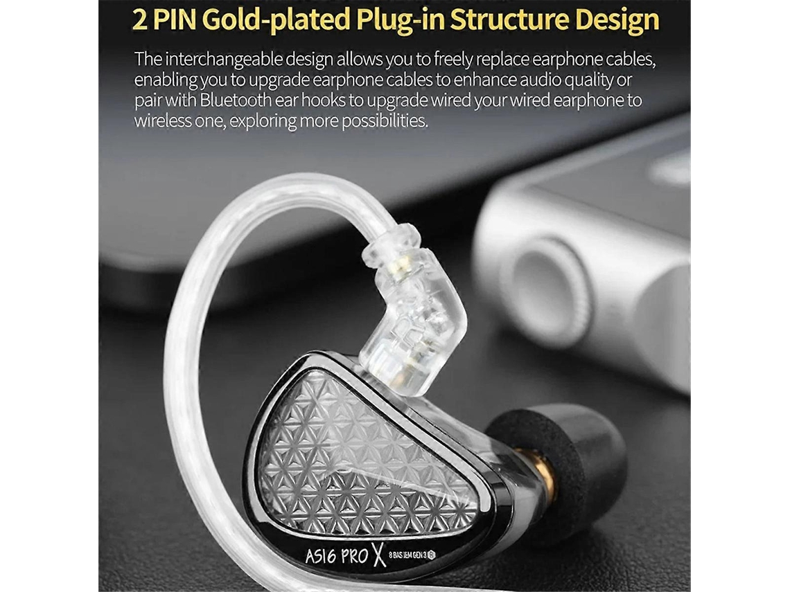 Auriculares De Armadura Balanceada As16 Pro X 16ba 8