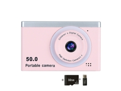 Cámara digital compacta 4K HD, pantalla de 24 pulgadas con luz rosa, 32 g de capacidad, Bestvite