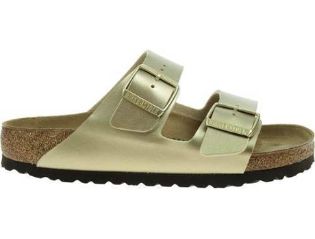 Chanclas BIRKENSTOCK Arizona BS Material sintético Mujer (37 - Beige, Dorado)