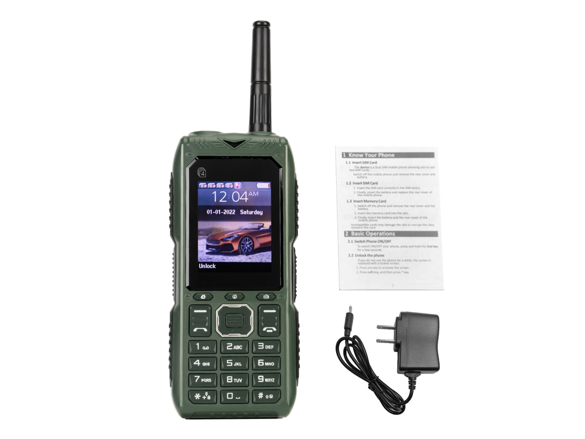 Telefone Celular Para Idosos Desbloqueado 2g Retro Com Botões Grandes Bateria 2400mah Antena Quatro Cartões