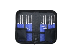 Kit De 17 Piezas Para Abrir Cerraduras + 3 Cerraduras Visibles Para Principiantes Y Profesionales.