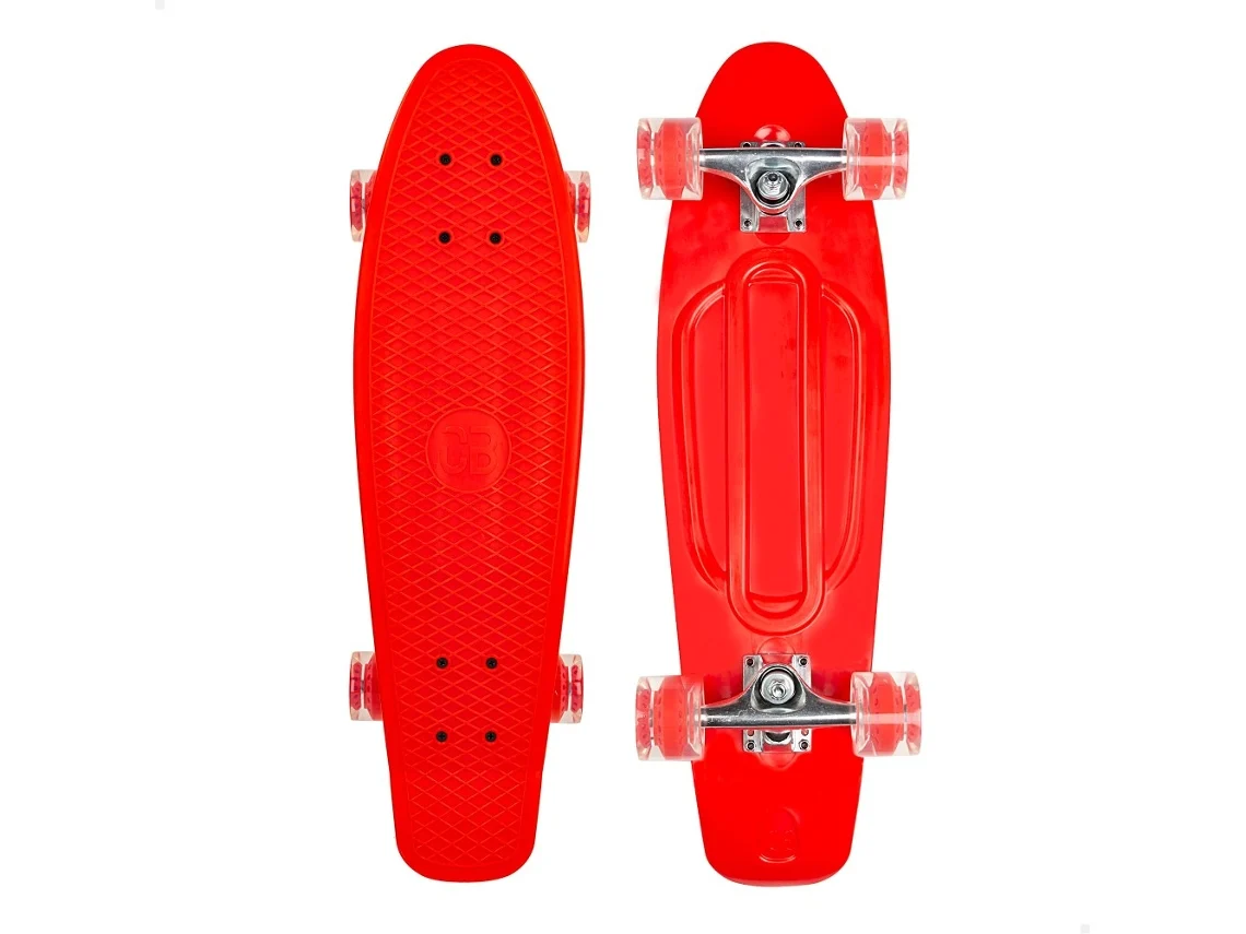 Skateboard infantil 4 ruedas rojo 71 cm CB RIDERS