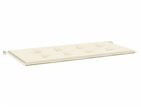 Cojín de banco de jardín tela Oxford crema VIDAXL (120x50x3cm)