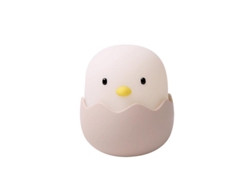 Baby Chick LED luz nocturna, control táctil de brillo ajustable, lámpara de silicona recargable USB (blanco) SLD
