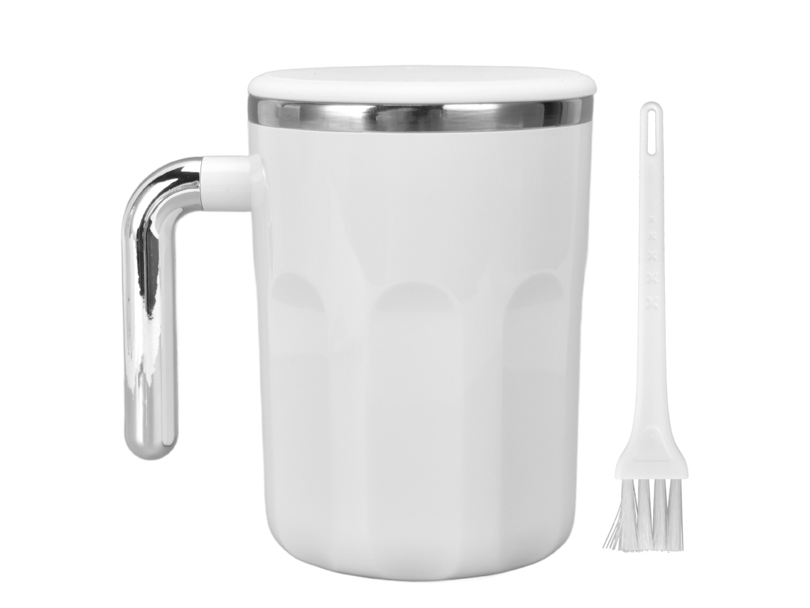 Taza De Café Autoagitadora De 360 Ml De Acero Inoxidable Con Tapa Termoaislante.