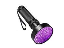 Uv Lamp, Led Uv Torch Ultraviolet Mini 395 Nm Uv Black Light Pet Urine Stains Detector Hunting 1 100 Lamp Beads Mi GOKOCO (100 Lamp Beads)