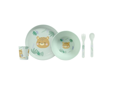 Vajilla 5 Piezas Microondas Jungle Cheetahs SARO