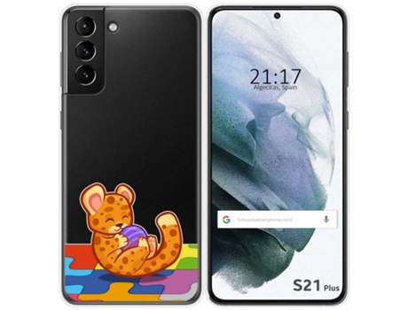 Carcasa Samsung Galaxy S21+ Plus 5G TUMUNDOSMARTPHONE Dibujos Transparente Multicolor