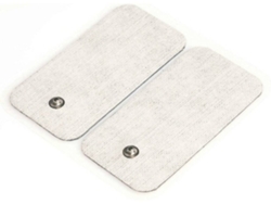Parche De Masaje Terapéutico Rectangular Con Botón A Presión, Electrodo Autoadhesivo No Tejido, Pequeño Y Recargable.