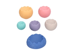 Juguete De Apilar Balls Portátil Bonito Elegante Bloques De Construcción Sensorial Para Bebés Regalo De Cumpleaños