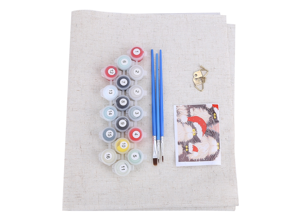 Cuadro para pintar por números, ideal para decoración y regalos.