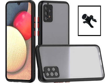 Carcasa + Soporte Samsung Galaxy A32 5G PHONECARE Anti Choque Negro 6532