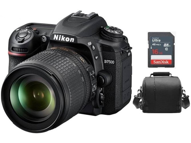 Kit Cámara Réflex NIKON D7500 AF-S 18-105MM F3.5-5.6G ED VR + Bolsa