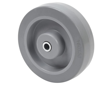 Rueda pgr200-20-60 goma elastica gris eje rodillos ALEX
