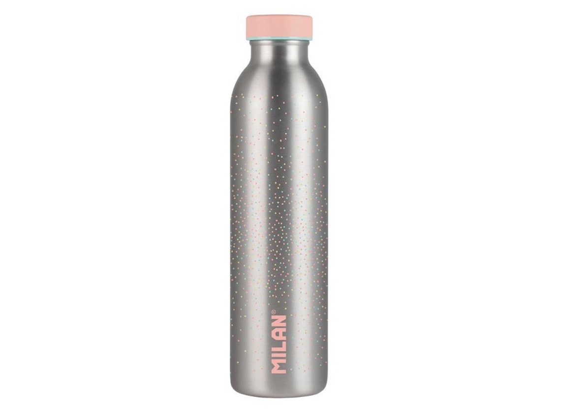 Botella Térmica MILAN Reutilizable (0.6L - Rosa - Acero Inoxidable)