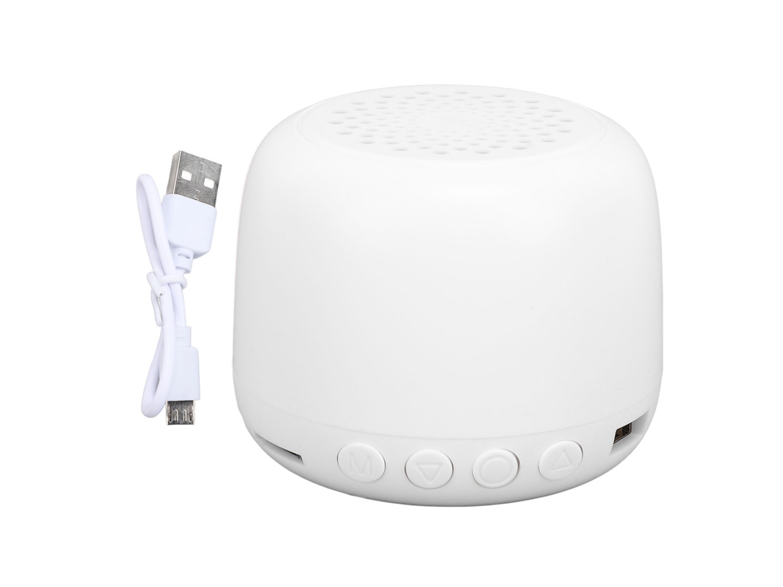 Mini Altavoz Bluetooth Portátil Con Sonido Estéreo, Batería De Larga Duración, Compatible Con Tarjeta Sd Y Usb - Blanco