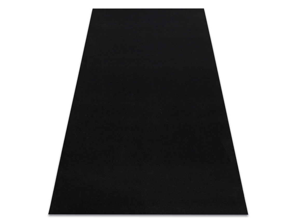 Alfombra con Refuerzo de Goma Rumba Un Solo Color Negro (200 x 250 cm)