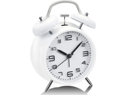 2026-reloj Despertador Linjou Con Campanas Gemelas, Dial Estéreo, Luz Nocturna, Funciona Con Pilas