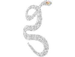 Parche Decorativo Bordado Con Forma De Serpiente,