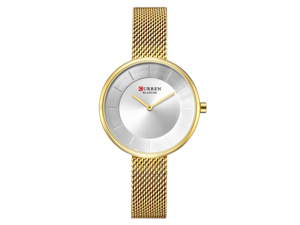 Reloj de mujer moderno de aleación metálica, minimalista, fino y ligero.