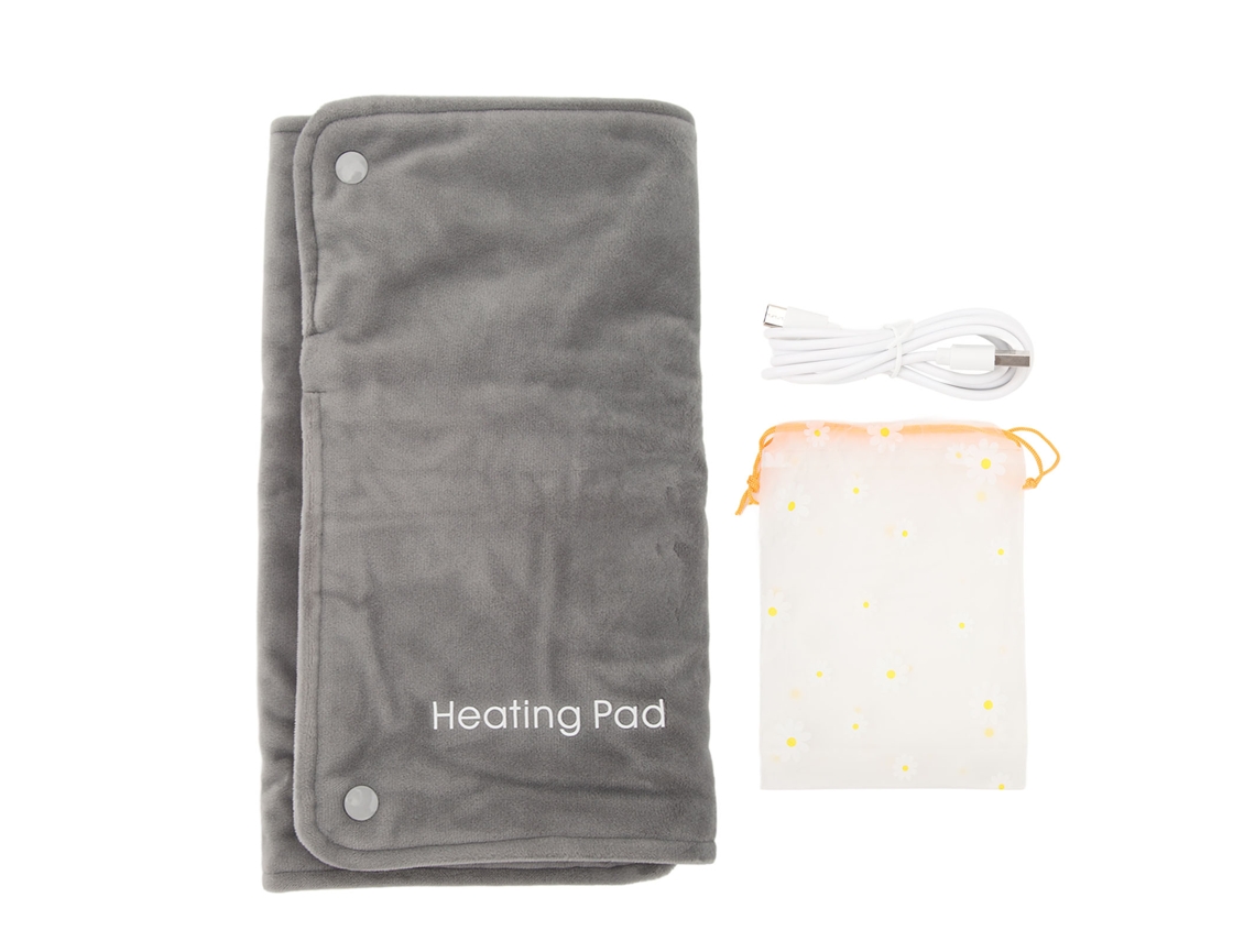 Esterilla Eléctrica Portátil Lavable De Algodón Con Grafeno Para Aliviar Los Cólicos Menstruales, El Dolor De Espalda, Hombros Y Cuello.