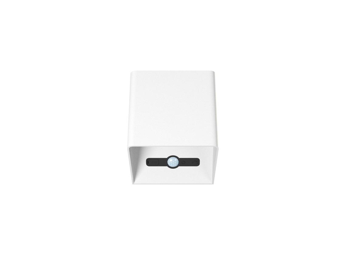 Aplique LED de pared Beneito Faure, con batería y sensor de movimiento Lek Sensor - 6 W, 3000 K, carga USB-C, IP54 - Blanco