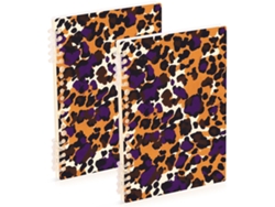 Besportble Juego De Leopardo En Tonos Marrón Y Morado Polipropileno Trabajo 21,1 X 14,5 Cm