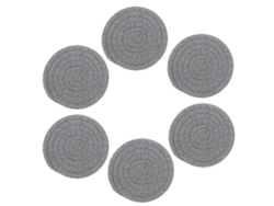 Juego de 6 posavasos de té aislantes, fabricados con cuerda de algodón trenzada de 11 cm. TRUYUETY