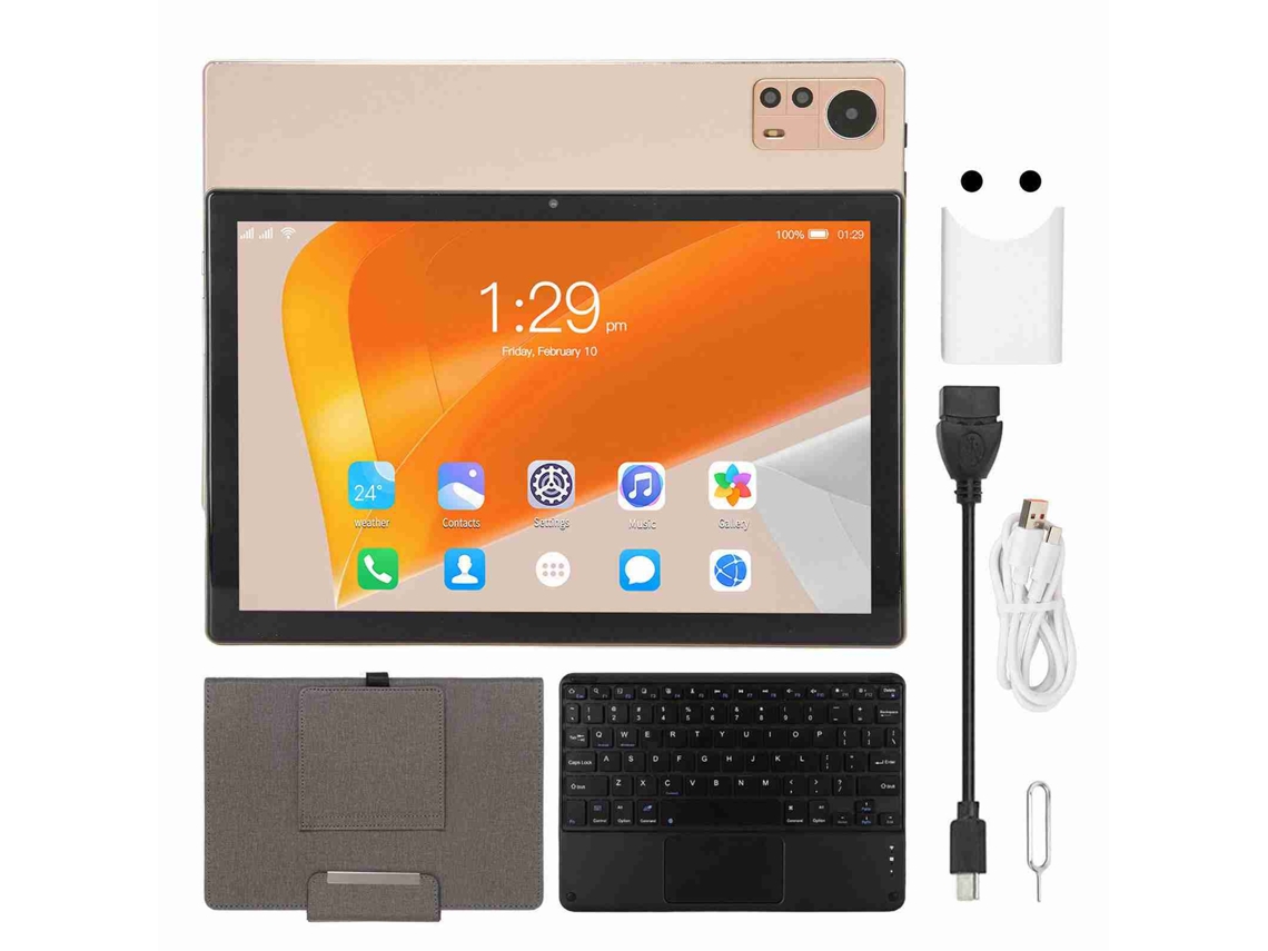 Tableta Android 12.0 de 10,1 pulgadas, 8 GB de RAM, 256 GB de ROM, Wi-Fi 5G, color dorado