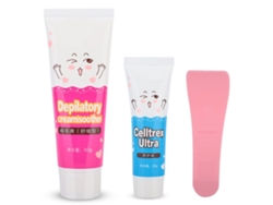 Kit Crema Depilatoria Unisex Con Reparación Para Axilas Brazos Piernas Cuerpo 80g+30g
