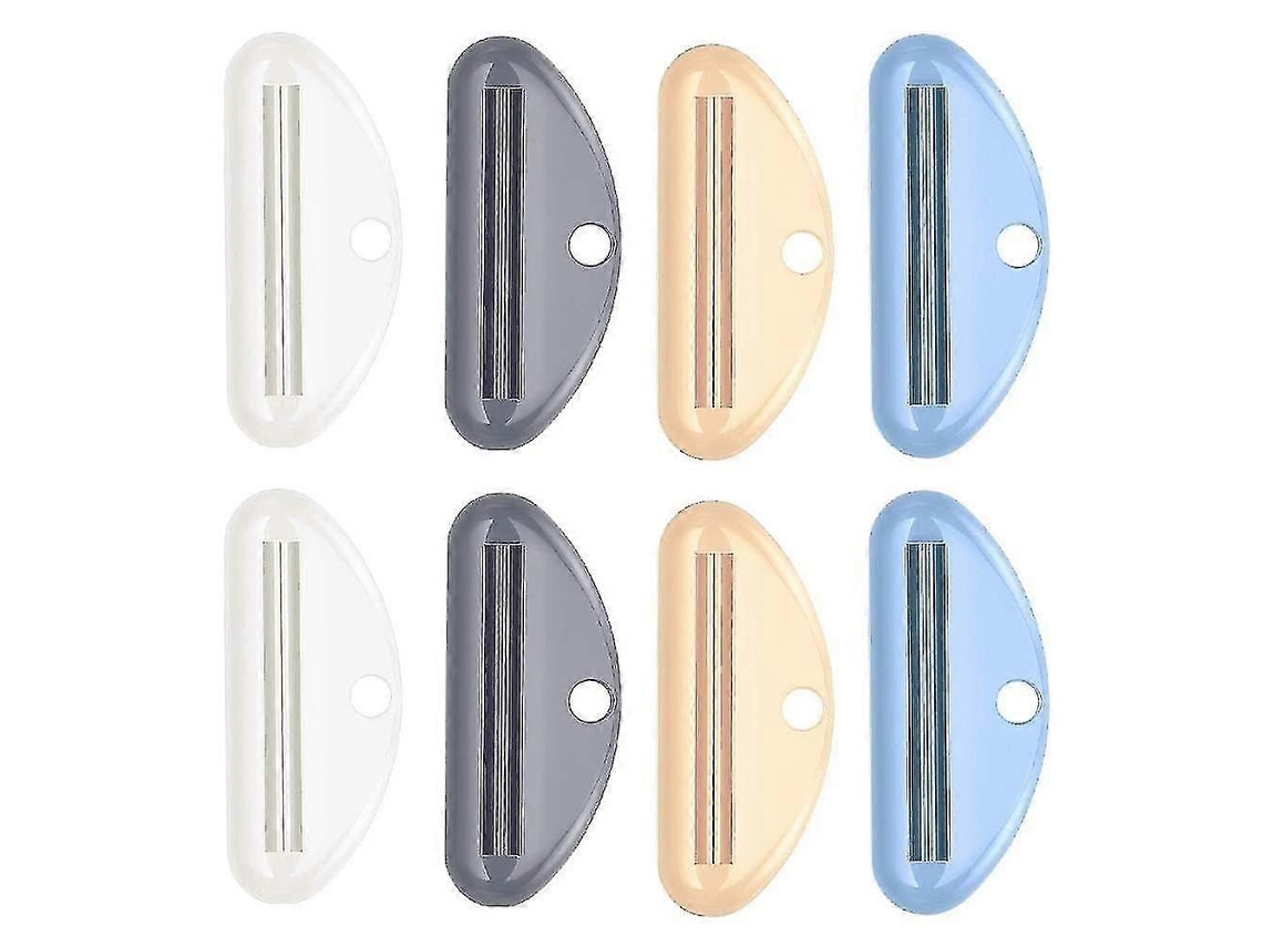 Rosewell-tubo Exprimidor de pasta de dientes, Clips para pasta dental en forma de D, dispensador de tubo de crema cosmética, Clip Exprimidor, 8 Uds.