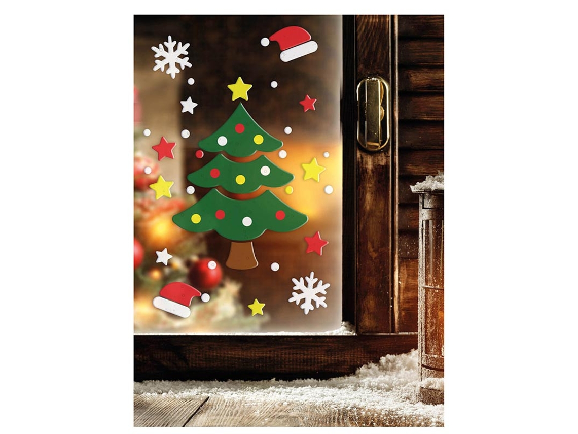 Decoración en Gel de Árbol de Navidad de 20x25 cm