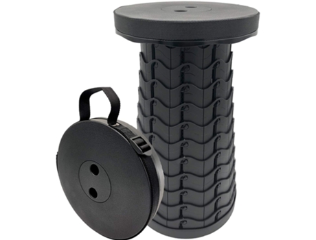 Taburete telescópico portátil, taburete plegable para acampar, taburete ligero para acampar al aire libre, barbacoa, pesca, senderismo, jardinería ...