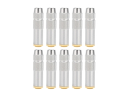 Kit de 10 adaptadores hembra de 2,5 mm chapados en oro para smartphones y auriculares CHABERLU