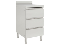 Maison Exclusive - Armarios De Cocina Comerciales Con 3 Cajones (2 Unidades, 50 X 60 X 96 Cm)