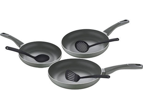 Set de 3 Sartenes SAN IGANCIO SG-6861 (Aluminio - 20x24x28 cm)