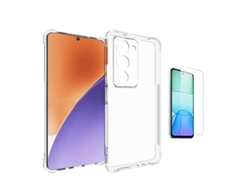 Kit Capa Super Proteção Película De Vidro Temperado Gift4me Para Xiaomi Redmi 15 5g - Transparente