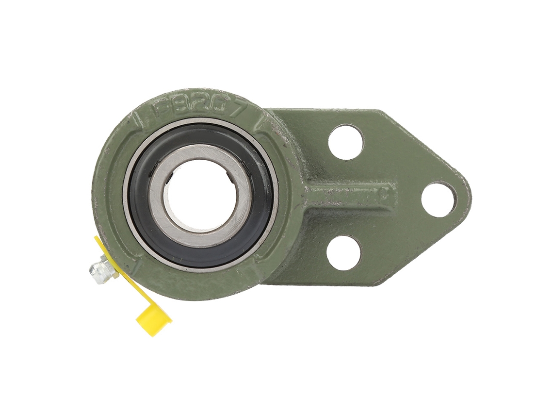 Acessório Rolamento Esférico Com Flange 3 Parafusos Aço Alto Carbono Cromado Inserível Rolamento Ucfb207
